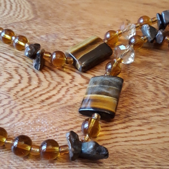 Tiger Eye Stone Necklace - Picture 3 of 5